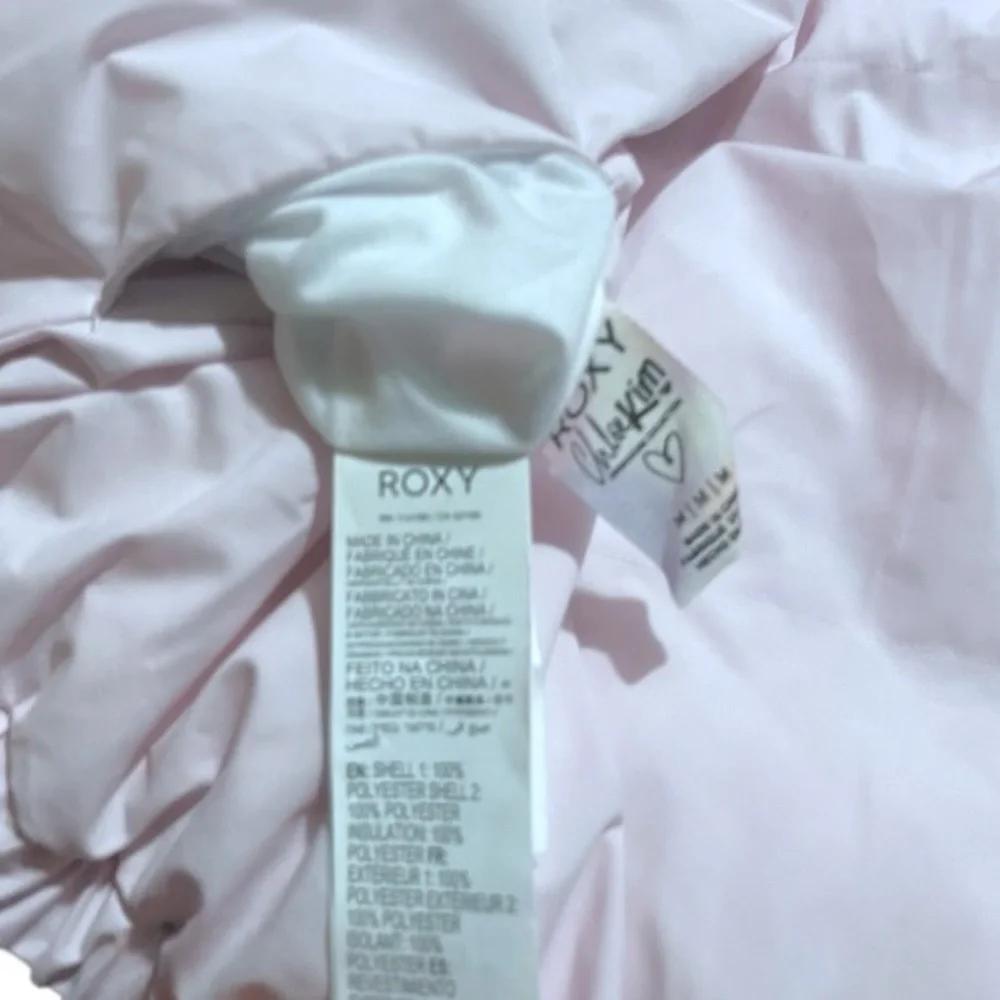 NWT $198 Roxy x Chloe Kim Reversible Puffer Bomber Jacket Sz m - Picture 7 of 11